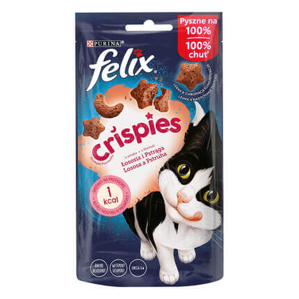 Felix® Crispies o smaku łososia i pstrąga