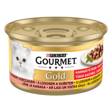 Gourmet® Gold - Łosoś i kurczak w sosie