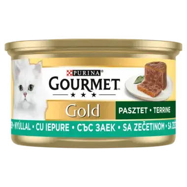 Gourmet® Gold Karma dla kotów pasztet z kawałkami królika 85 g