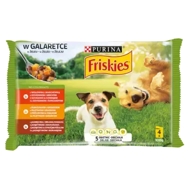 Friskies Karma dla psów w galaretce 400 g (4 x 100 g)