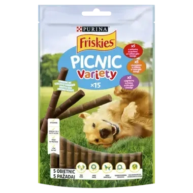 Friskies Picnic Variety Karma dla psów 126 g (15 sztuk)