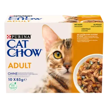 PURINA® CAT CHOW® Adult z Kurczakiem i cukinią w galaretce dla dorosłych kotów