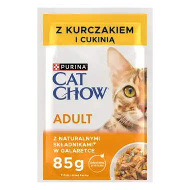 PURINA® CAT CHOW® Adult z Kurczakiem i cukinią w galaretce dla dorosłych kotów