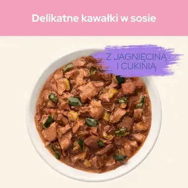 PURINA® CAT CHOW® Kitten z jagnięciną i cukinią w sosie dla kociąt