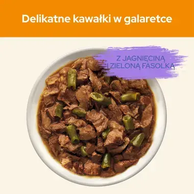 PURINA® CAT CHOW® Adult z Jagnięciną i zieloną fasolką w sosie dla dorosłych kotów