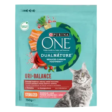 PURINA ONE DUAL NATURE Żurawina Sterilized Łosoś