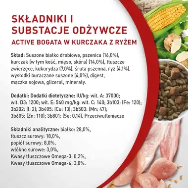 Purina ONE® Mini <10 kg Active, bogata w kurczaka