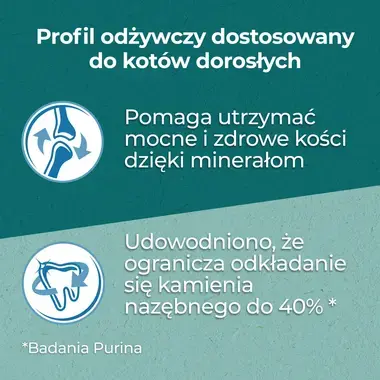 Purina ONE DualNature™ Spirulina Adult Kurczak jako pierwszy składnik