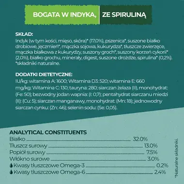 Purina ONE DualNature™ Spirulina Adult Indyk