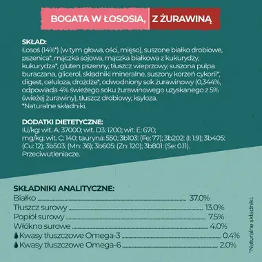 PURINA ONE DUAL NATURE Żurawina Sterilized Łosoś