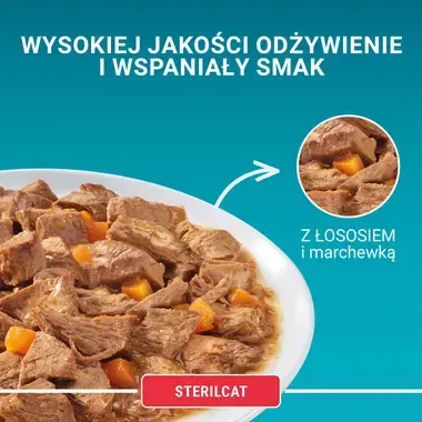 Purina One Sterilcat wysokiej jakości odżywienie i wspaniały smak