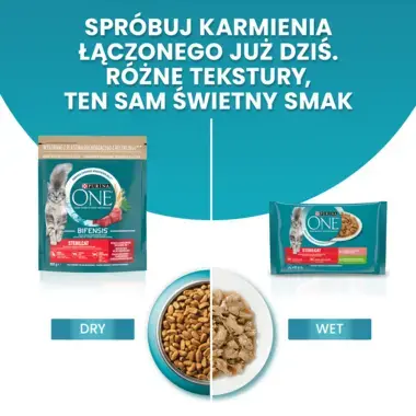 Purina ONE Sterilcat, Bogata w Łososia