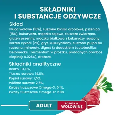 Purina ONE Adult, Bogata w Wołowinę