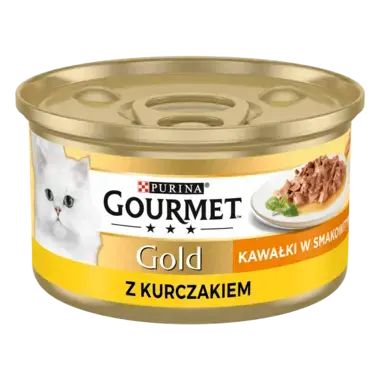 Gourmet® GOLD kawałki w smakowitym sosie z kurczakiem