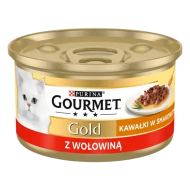 Gourmet® GOLD kawałki w smakowitym sosie z wołowiną